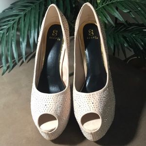 Nude Scene 6” stiletto platform heels